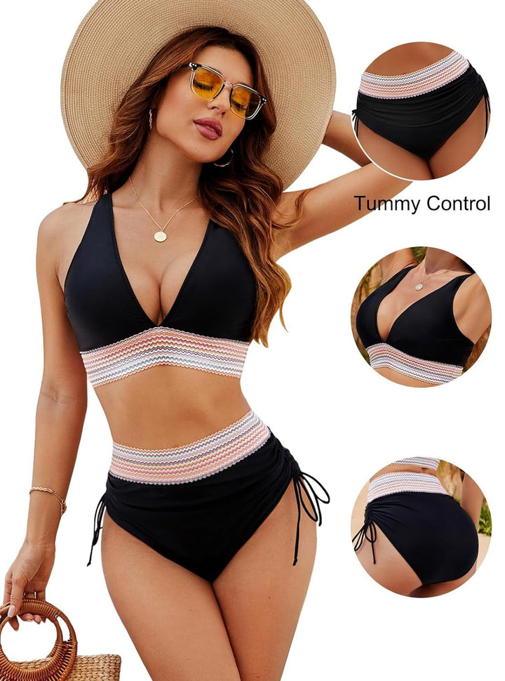 Lola | Tummy Flattening High-Waist Bikini Set