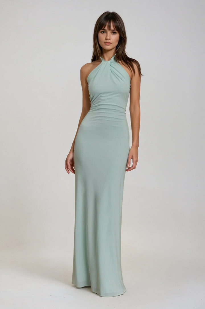 Serena | Halterneck Maxi Dress