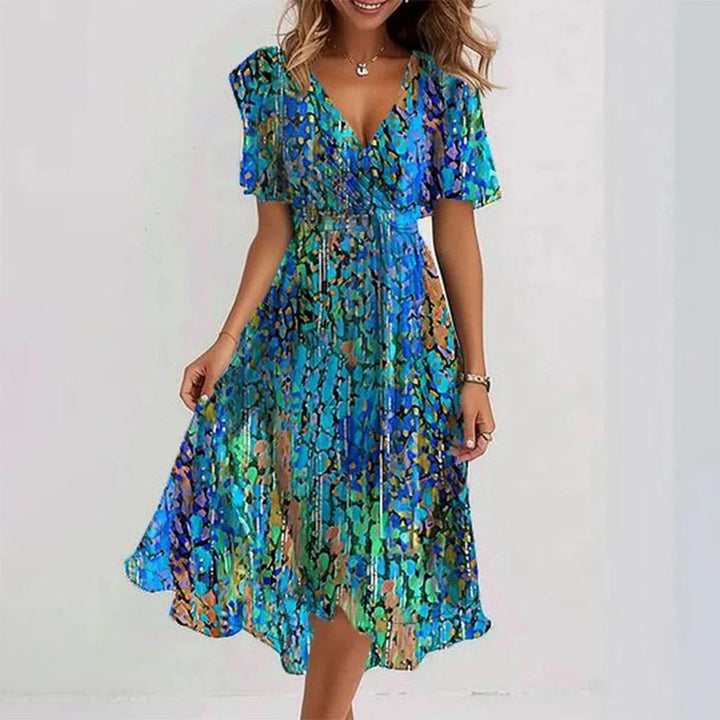 Naomi | Floral Wrap Midi Dress