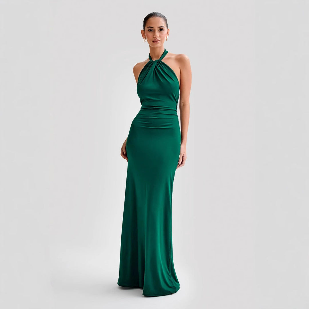Serena | Halterneck Maxi Dress