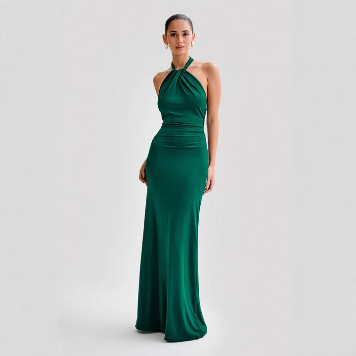 Serena | Halterneck Maxi Dress