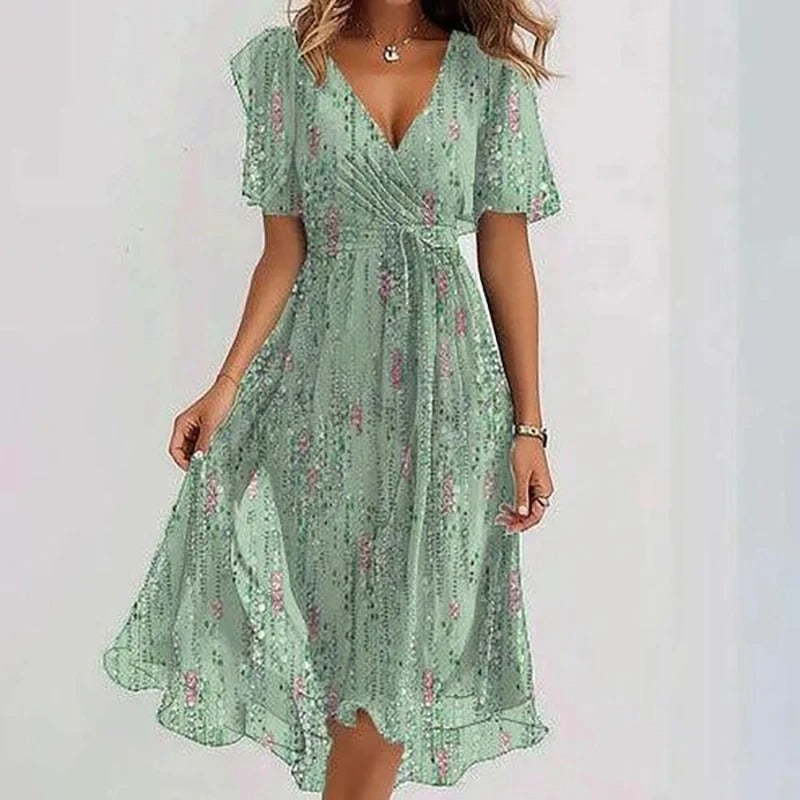 Yara | Elegant Colourful Dress