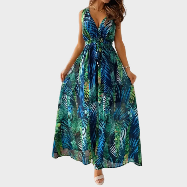 Eden | Tropical Floral Maxi Dress